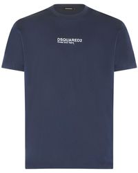 DSquared² - T-shirt in jersey di cotone con logo - Lyst