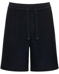 Brioni - Cotton & Silk Terrycloth Shorts - Lyst
