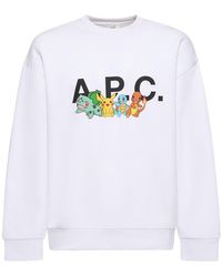A.P.C. - X Pokémon Cotton Sweatshirt - Lyst