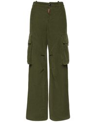 DSquared² - Wide Corduroy Cargo Pants - Lyst