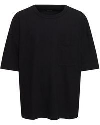 Lemaire - T-shirt boxy en coton et lin - Lyst