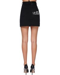 DSquared² Minirock Aus Denim "dalma" - Schwarz