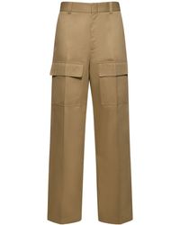 Gucci - Pantaloni cargo in drill di cotone - Lyst