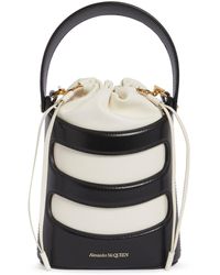 Alexander McQueen - The Mini Rise Leather Top Handle Bag - Lyst
