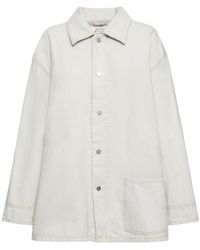Maison Margiela - Cotton Denim Oversize Jacket - Lyst