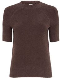 TOTEME - Damen T-Shirt Aus Bio-Baumwolljersey - Lyst