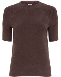 TOTEME - ラグランスリーブ テリー編みニットtシャツ - Lyst