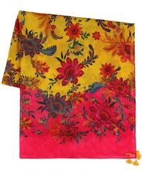 Zimmermann - Floral Print Cotton Sarong - Lyst
