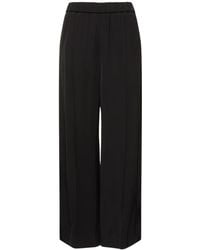 Jil Sander - Relaxed Viscose Twill High Rise Pants - Lyst