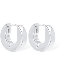 Hatton Labs Edge huggie Earrings in Silver Mens Jewellery Earrings and ear cuffs for Men Metallic 