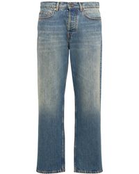 Golden Goose - Jeans journey in denim di cotone dirty wash - Lyst