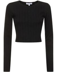 JW Anderson - Anchor Embroidery Cropped L/S Top - Lyst