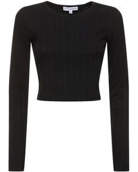 JW Anderson - Anchor Embroidery Cropped L/S Top - Lyst