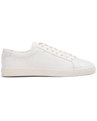 Saint Laurent - Andy Leather Low-Top Sneakers - Lyst