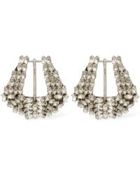 Balmain - Brass & Crystal Western Earrings - Lyst