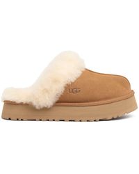 UGG - 25Mm Disquette Suede & Shearling Mules - Lyst