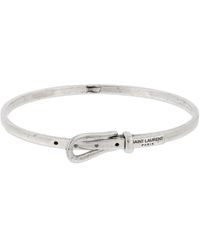 Saint Laurent Armband "ceinture" - Weiß