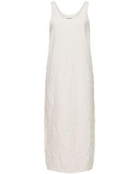 AURALEE - Wrinkled Cotton Twill Maxi Dress - Lyst