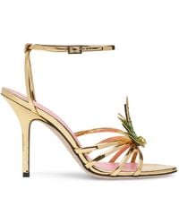 DSquared² - 110Mm Laminated Leather Sandals - Lyst