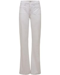 PAIGE Leena High Rise Flare Denim Jeans - White