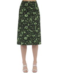 Marni Falda Lápiez Con Jacquard - Verde