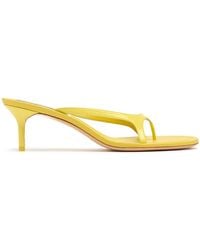 Acne Studios - 60mm Heeled Leather Thong Sandals - Lyst