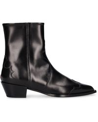 Aeyde - 40mm Hester Leather Ankle Boots - Lyst
