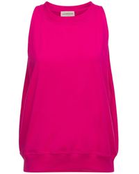 Alexandre Vauthier Stretch Jersey Bandeau Crop Top in Fuchsia Pink Womens Tops Alexandre Vauthier Tops 