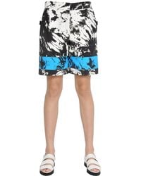 Alexander Wang Bermudashorts Aus Nylon Mit Tie-dye-färbung - Blau