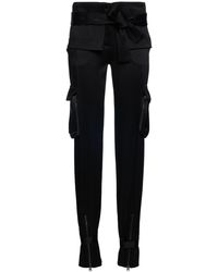 élégants et chinos Pantalons longs Femme Vêtements Pantalons décontractés Cut-out sweater Tom Ford en coloris Noir 