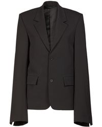 Balenciaga - Barathea Fitted Double Breasted Blazer - Lyst