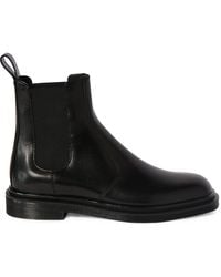 The Row - Elastic Ranger Leather Bootie - Lyst