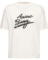Anine Bing - Jaylin コットンジャージーtシャツ - Lyst