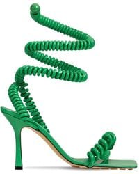 Bottega Veneta 90mm Wire Stretch Sandals - Green