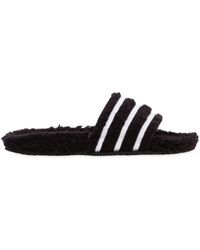 adilette teddy slides