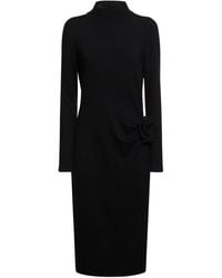 Magda Butrym - Draped Wool & Silk Knit Mini Dress - Lyst