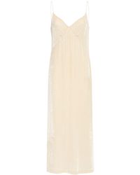 Blumarine - Langes Kleid Aus Samt - Lyst