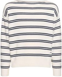 DUNST - Marine Striped Knit Sweater - Lyst