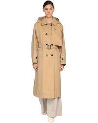 Max Mara Max Mara The Cube Cotton Trench Coat - Natural