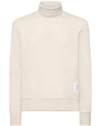 Thom Browne - Cotton Knit Turtleneck Sweater - Lyst