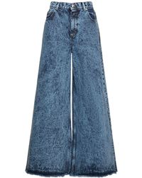 Marni - Marble Dyed Cotton Flared Jeans - Lyst