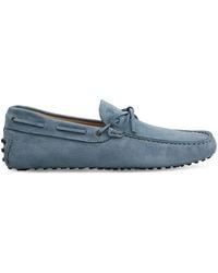 Tod's - New Laccetto Suede Loafers - Lyst