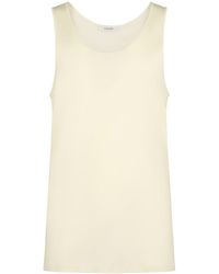 Lemaire - Tank top in cotone a costine - Lyst