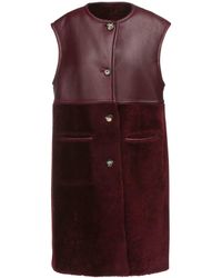 Marni Wendbare Weste Aus Shearling Und Leder - Mehrfarbig