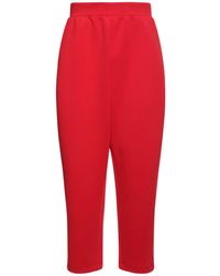 Ferrari Metal Logo Jersey Sweatpants - Red