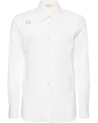 Alexander McQueen - Harness Stretch Cotton Poplin Shirt - Lyst