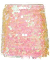 Helmut Lang - Minirock Mit Pailletten - Lyst