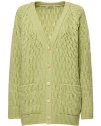 AURALEE - Cardigan in maglia di lana a costine - Lyst