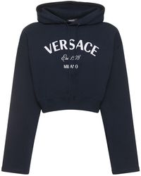 Versace - Sweat-shirt en jersey à logo - Lyst