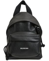 Balenciaga レザーバックパック - ブラック
